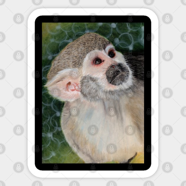 Spider Monkey Sticker by teenamarie23art